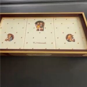 M.I. Hummel Decorative Trinket Tray - Cream & Brown